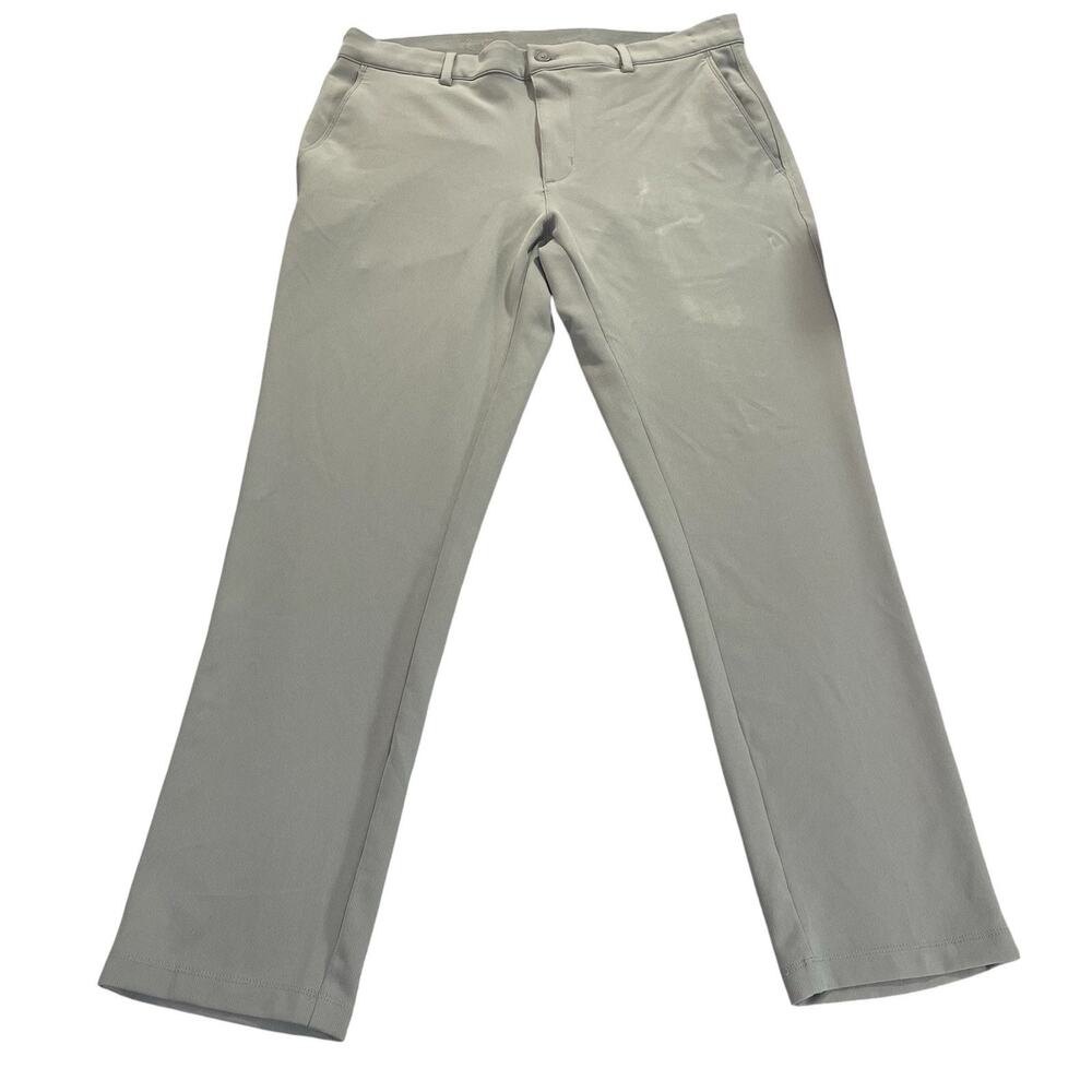 Greg Norman‎ Textured Performance Stretch Chinos Men's 34x30 Gray Golf Pants